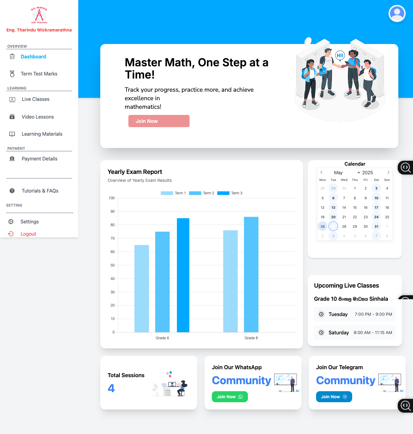 Maths Online LMS